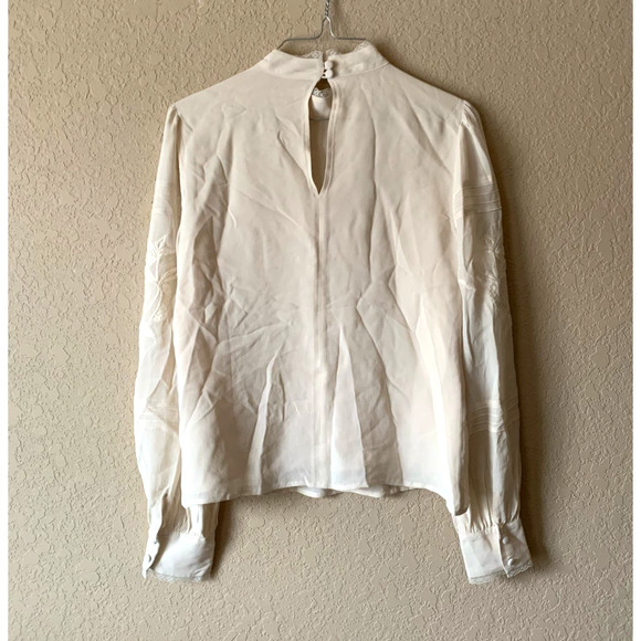 Reformation Cream Embroidered Blouse - Picture 8 of 11